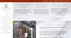 Desktop Screenshot of millhouseinn.com